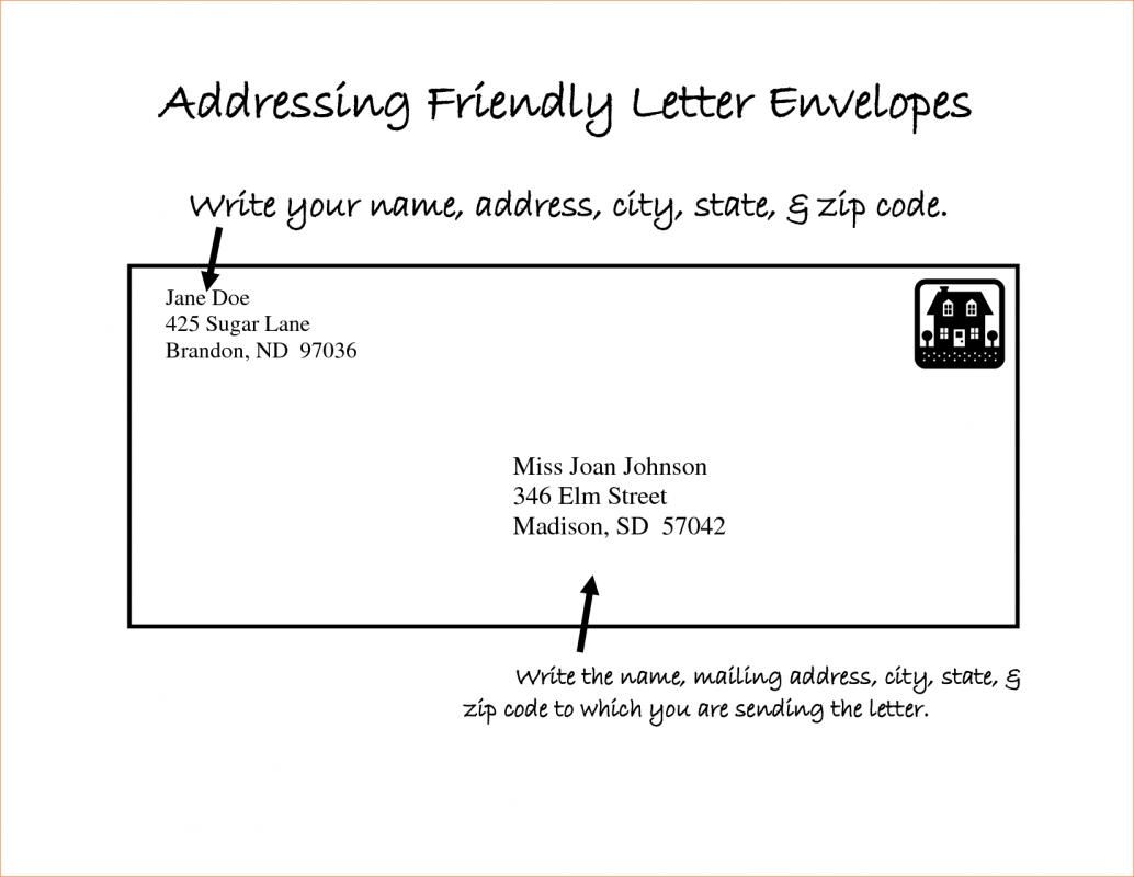 mail address letter sample