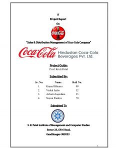 letter head examples project of hindustan coca cola beverages pvt ltd copy