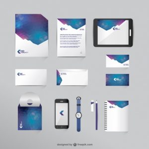 letter head format free mock up business vector set