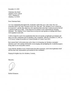 letter od demand resignation letter sample