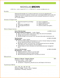 letter of agreement template cv about me examples web developer resume example emphasis expanded