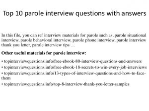 letter of agreement template top parole interview questions with answers