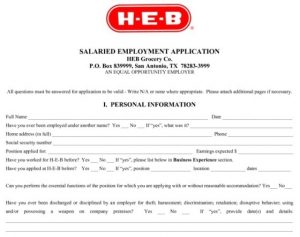 letter of applications examples heb job application online printable employment form heb job application