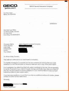 letter of complaint samples car accident settlement stories geico ltr