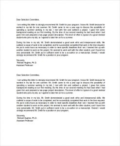 letter of employment templates academic recommendation letter