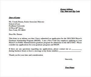 letter of intent example example college letter of intent