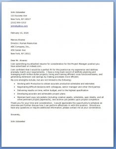 letter of intent for college project manager cover letter examples x