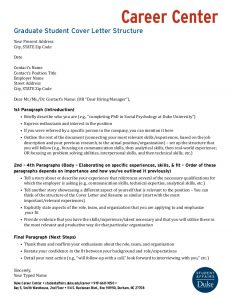 letter of intent for grad school graduate student cover letter structure