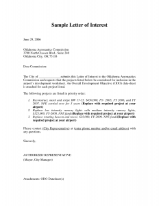 letter of interest for a job letter of interest internal position sample and letter of interest templates