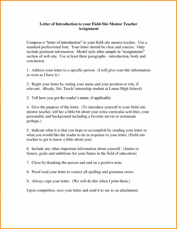 Letter Of Introduction For Teachers | Template Business
