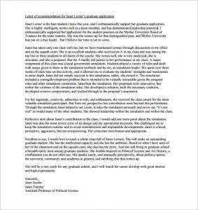 letter of recommendation for graduate school how to write a letter of recommendation for graduate school