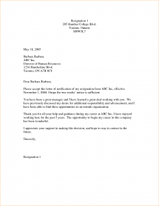 letter of resignation templates week resignation letter samples