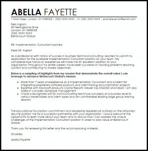 letter of termination sample implementation consultant