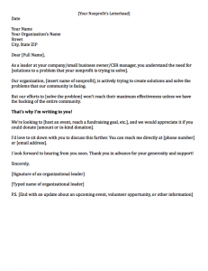 letter requesting donations fundraising letter requesting corporate support