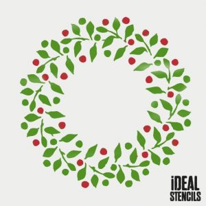 letter stencils to print christmas wreath stencil [] p