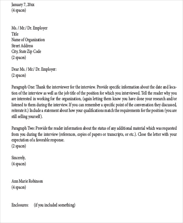 Letter To Recruiter | Template Business