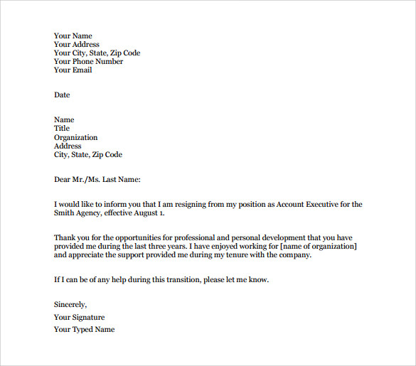 Letter To Vacate | Template Business