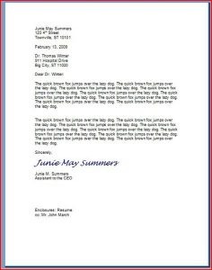 letter writing format type of letter writing formats