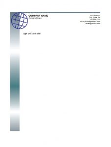 letterhead template word letterhead template