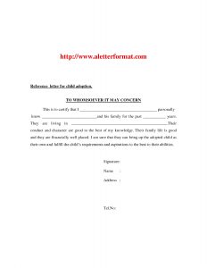 letters of recommendation for friends adoption letter of recommendation recommendation letter