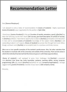 letters of recommendations for student teachers recommendation letter template