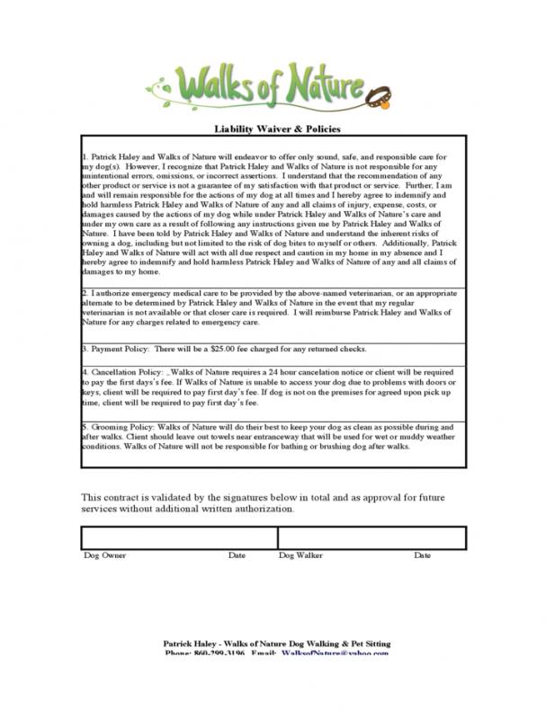 liability waiver form free