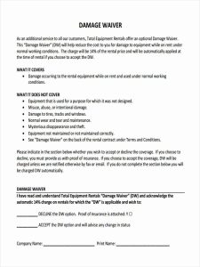 Liability Waiver Form Pdf | Template Business