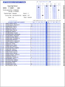 line sheet example traditionalprintperiodattendance