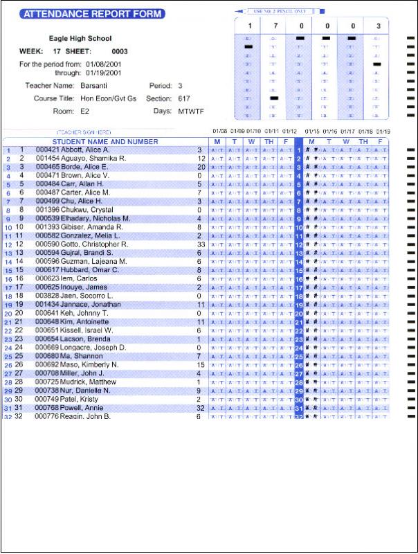 line sheet example