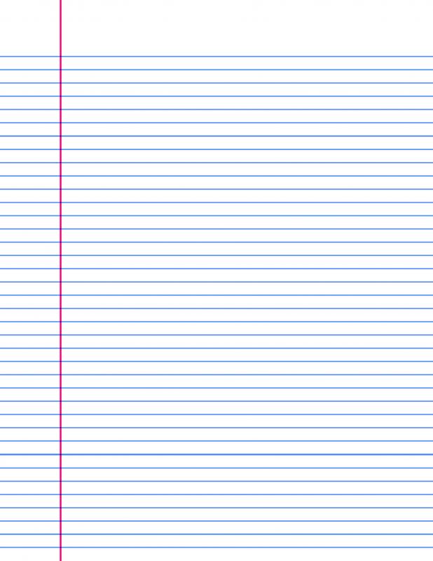 Lined Paper Printable Template Business