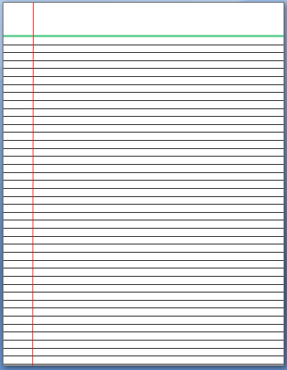 lined paper to print