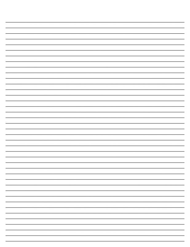 lined paper to print