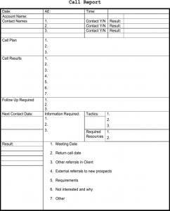 loan agreement sample sales call report template