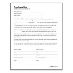 loan document template promissory note template