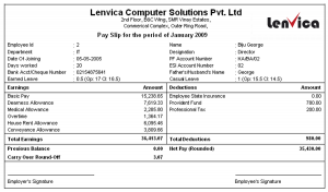 loan document template salarypayslip