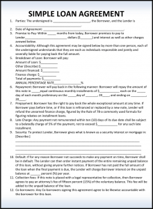 loan payoff letter simple loan agreement template