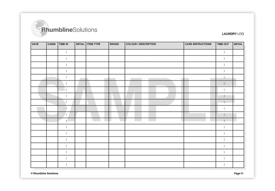 log sheet template