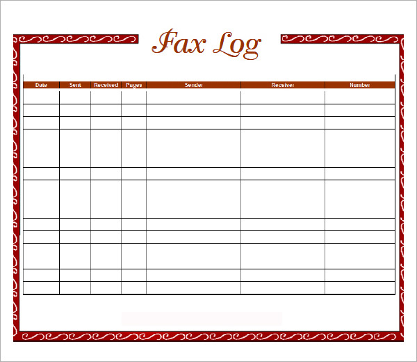 log sheets templates