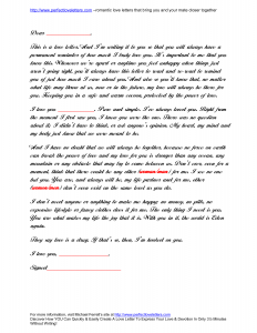 love letter format love letter format sample