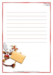 love letter template letter santa paper