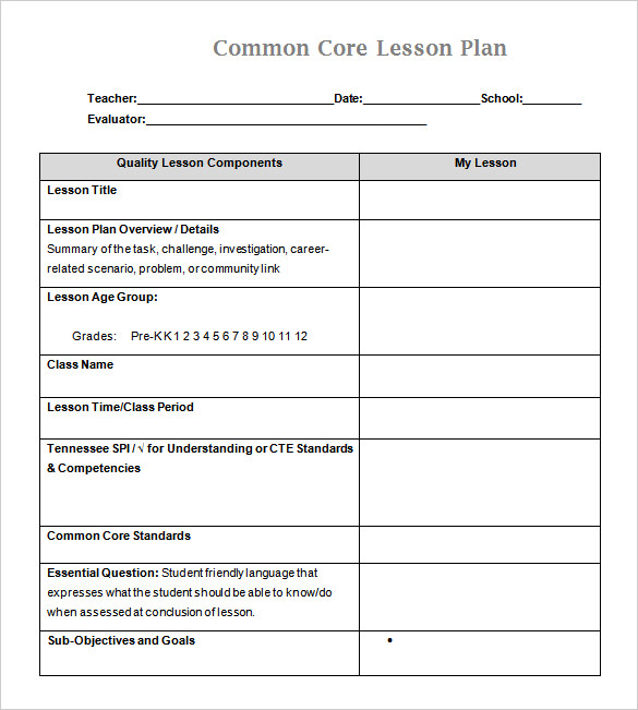 Madeline Hunter Lesson Plan Example | Template Business