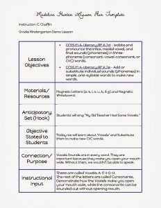 madeline hunter lesson plan template madeline hunter template ela