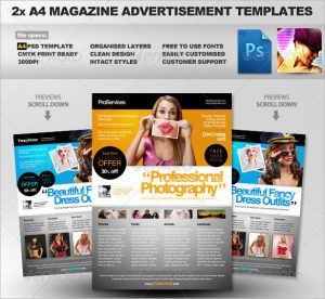 magazine ad template a magazine ad template