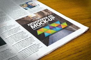 magazine advert templates free newspaper advert mock up