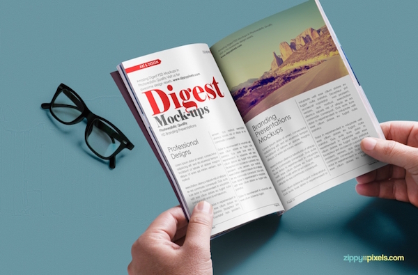 magazine cover template psd