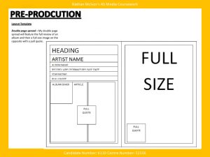 magazine layout template page