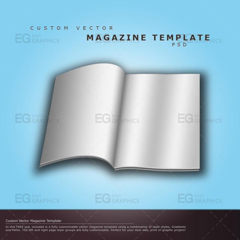 magazine template psd