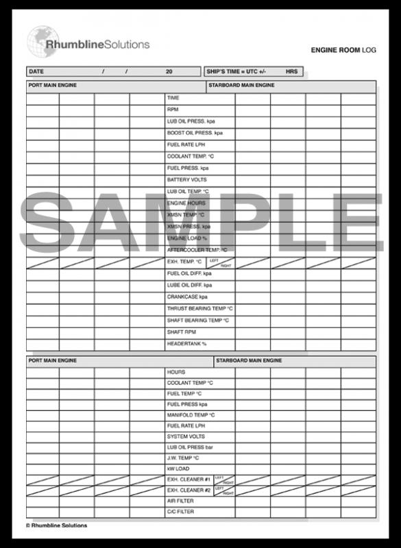 maintenance log template