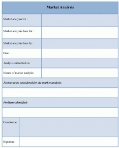 market analysis template market analysis template x