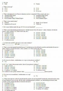 market research examples example basic market research questionnaire